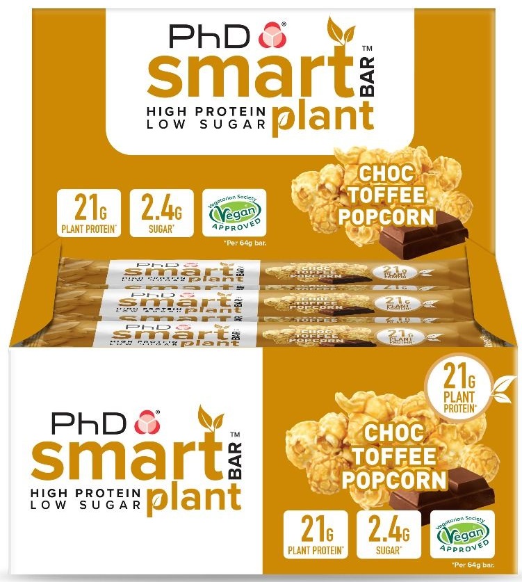 Smart Bar Plant, Choc Toffee Popcorn - 12 bars versandkostenfrei/portofrei bestellen/kaufen