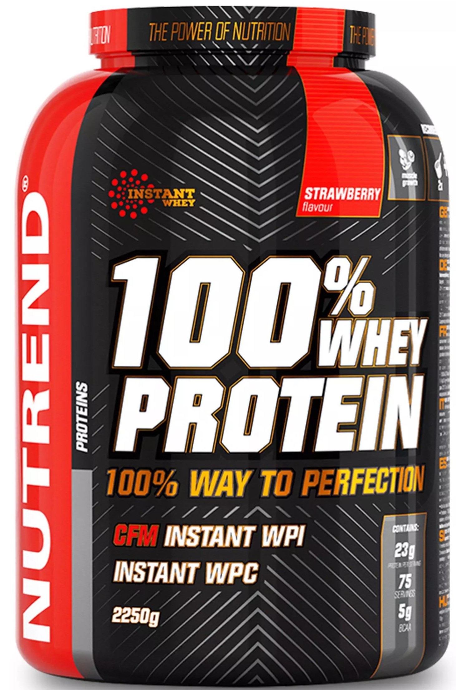 100% Whey Protein, Strawberry - 2250g versandkostenfrei/portofrei bestellen/kaufen