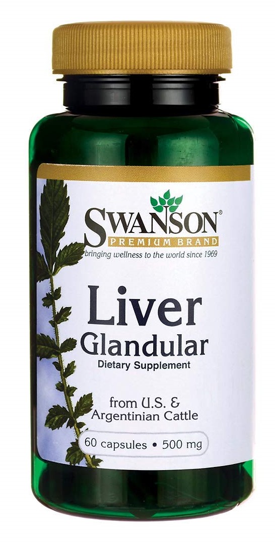Liver Glandular, 500mg - 60 caps versandkostenfrei/portofrei bestellen/kaufen