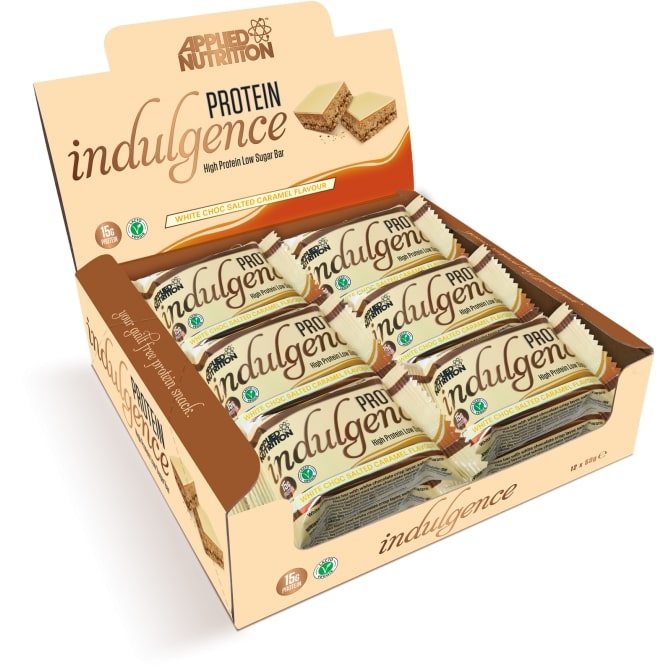 Protein Indulgence Bar, White Choc Salted Caramel - 12 x 50g versandkostenfrei/portofrei bestellen/kaufen