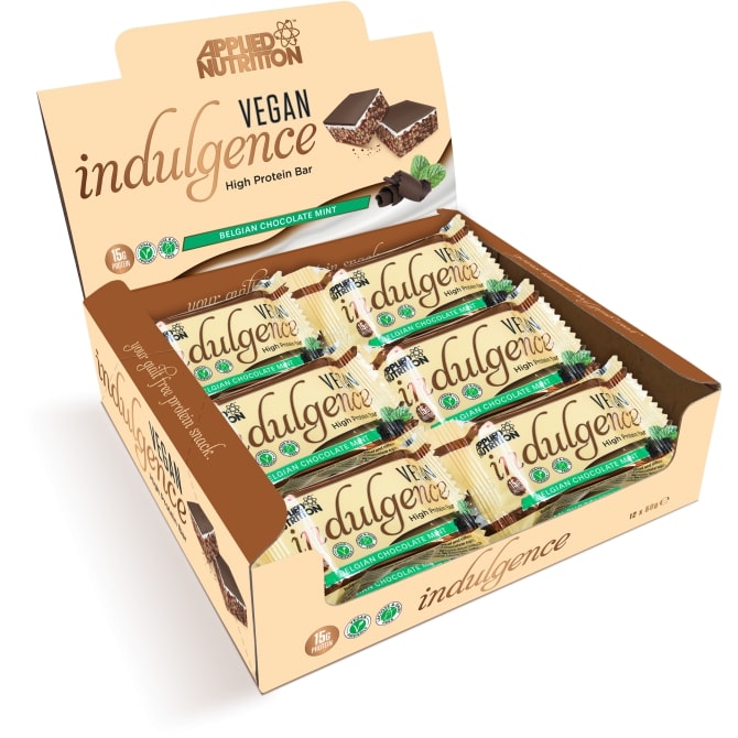 Vegan Indulgence Bar, Belgian Chocolate Mint - 12 x 50g versandkostenfrei/portofrei bestellen/kaufen