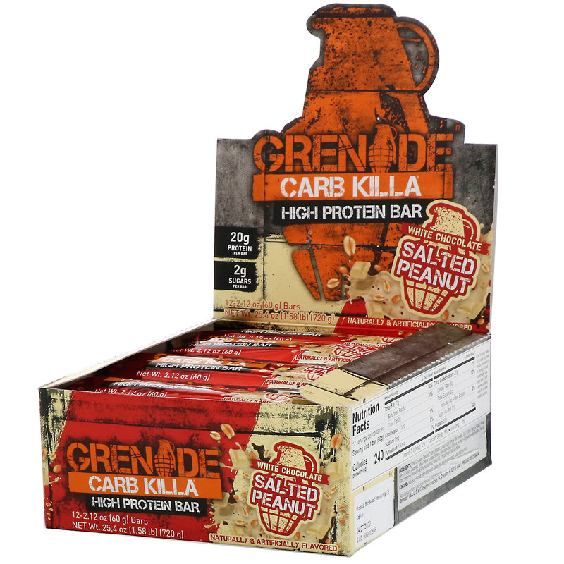 Carb Killa, White Chocolate Salted Peanut - 12 bars versandkostenfrei/portofrei bestellen/kaufen